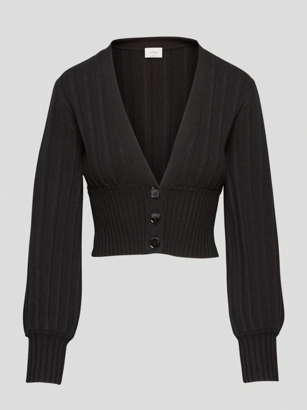 Aritzia Plunge Front Cardigan Size XS in Black
